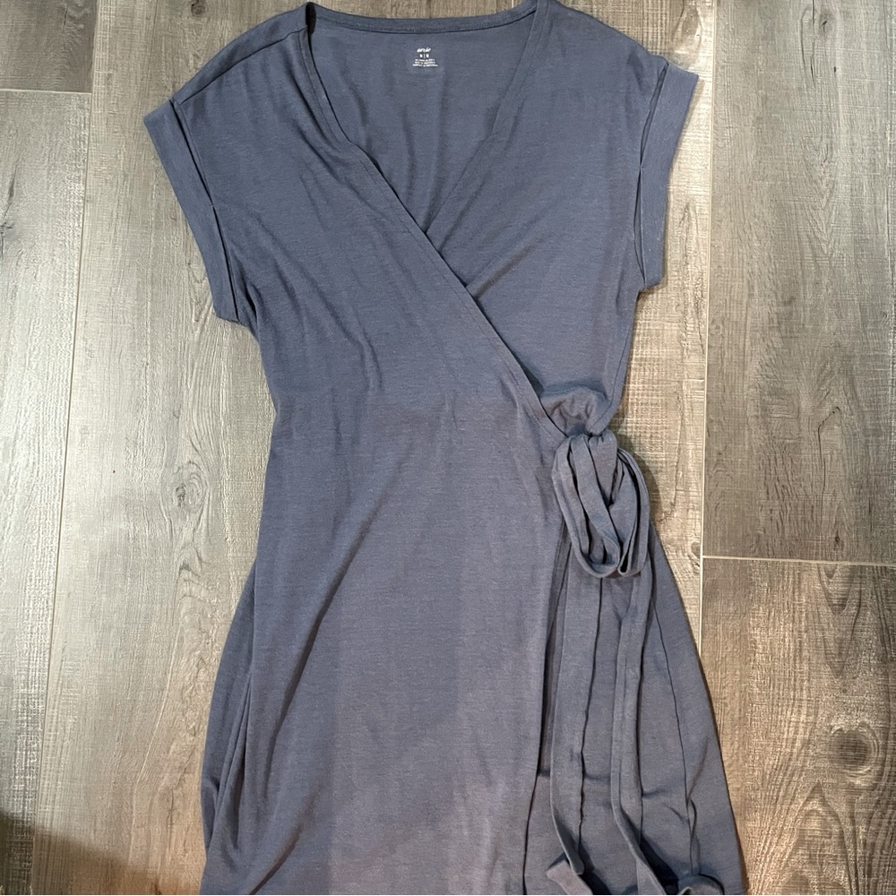 Aerie Blue Wrap Dress Size Medium
